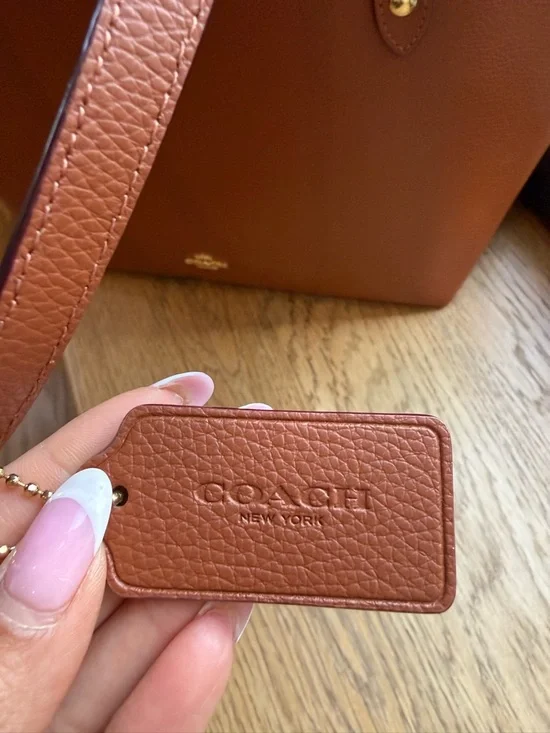 COACH Market Tote Bag - Saddle - Picture 7 of 7